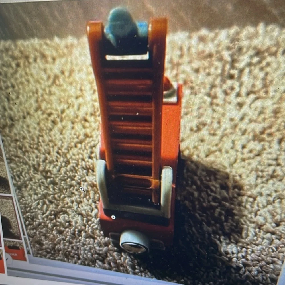Thomas wooden Railway Hook & Ladder Fire Truck Train
